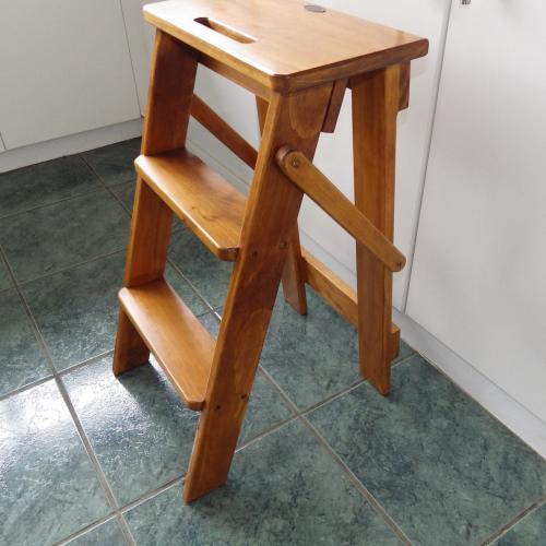 gallery image of Ladder/Stool Folding - Rimu Stain