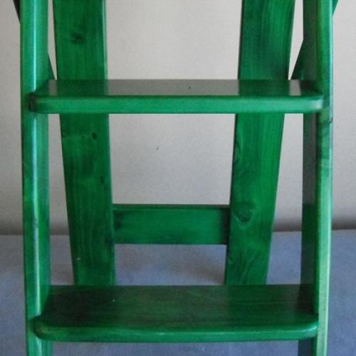 image of Ladder/Stool Folding Style Colour Green