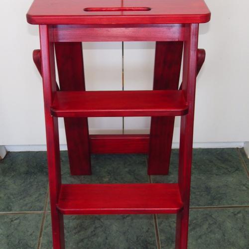 image of Ladder/Stool Folding Style Colour Red
